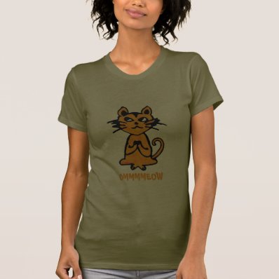 Om Cat - Funny Yoga T-Shirt for Women