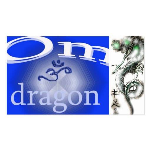 OM DRAGON BUSINESS CARD (front side)