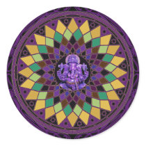 Om Ganesh Mandala Sticker