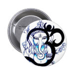 OM  -  Ganesha Button