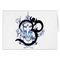 OM  -  Ganesha Greeting Cards