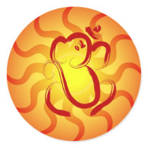 OM Ganesha Stickers