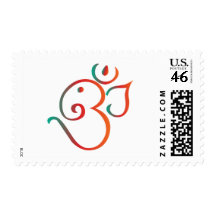 Om-ganpati-green-orange Stamp