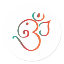 Om-ganpati-green-orange Stickers