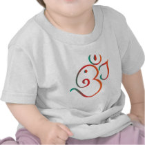 Om-ganpati-green-orange Tees