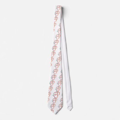 Om-ganpati-green-orange Necktie by Deepsy