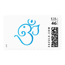 Om-ganpati-turqoise postage