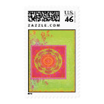 Om garden postage stamp
