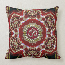 OM Geo-Magic Meditation Yoga Cushion Pillow american mojo pillows