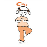 Om Girl's Yoga T-shirt shirt