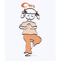 Om Girl's Yoga T-shirt by ldcreative Om Girl's Yoga T-shirt