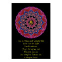 Om Heart Mandala Inspiration Poster posters by karmicmoon Om Heart Mandala Inspiration Poster posters