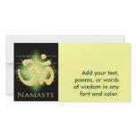 Om in Black &amp; Gold - Namaste Picture Card