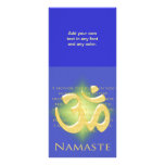 Om in Blue & Gold - Namaste Customized Rack Card