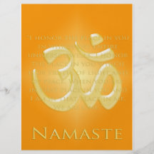 Om in Oranges & Gold - Namaste Custom Flyer