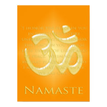 Om in Oranges & Gold - Namaste posters