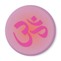 Om, in pink and orange magnets by livingzen Om, in pink and orange magnets