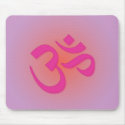 Om, in pink and orange mousepads by livingzen Om, in pink and orange mousepads