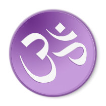 Om, in Purple and White magnets by livingzen Om, in Purple and White magnets