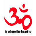 Om is where the heart is (red) t-shirts by SpunkyMonkeyShop Om is where the heart is (red) t-shirts