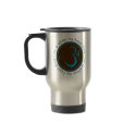 Om is Where Travel Mug by templegreen Om is Where Travel Mug