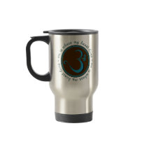Om is Where Travel Mug by templegreen Om is Where Travel Mug