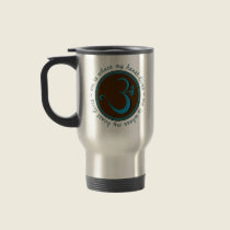 Om is Where Travel Mug by templegreen Om is Where Travel Mug