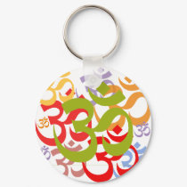 Om keychains by minjean Om keychains