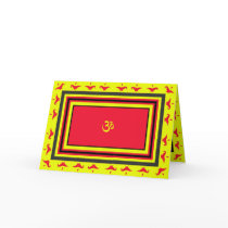 Om & Lamp Diwali Greeting Card by lisajparker Om & Lamp Diwali Greeting Card
