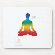 OM Lotus Chakras Mouse Pad mousepads by PeaceCompany OM Lotus Chakras Mouse Pad mousepads