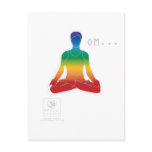 OM Lotus Chakras Postcard