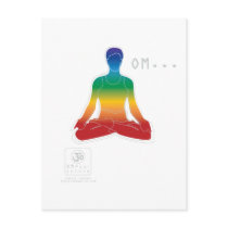 OM Lotus Chakras Postcard