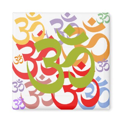 Om Fridge Magnet by minjean