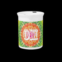 Om Mandala Design for Yoga pitchers