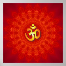 Om Mandala Design Posters