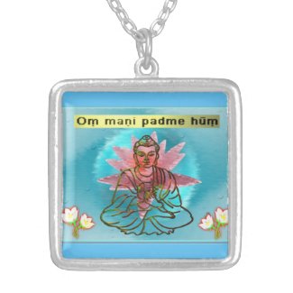 Om Mani Padme Hum Buddha Necklace