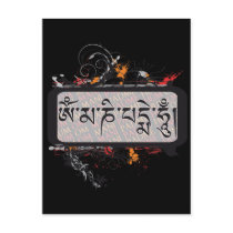 Om Mani Padme Hum Grubge postcards