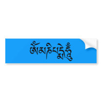 Om Mani Padme Hum mantra bumper stickers by ModifiedDesigns Om Mani Padme Hum mantra bumper stickers