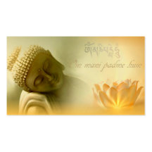 Om mani padme hum -Mantra Card Business Card Template