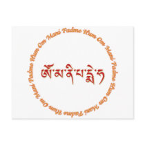 Om Mani Padme Hum postcards