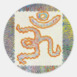 Om Mantra : Golden Wave Sticker