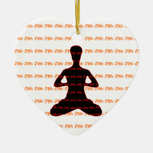 Om Meditation - Yoga Xmas Ornaments