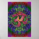 Om Metatron's Cube Mandala Poster Om Metatron's Cube Mandala Poster