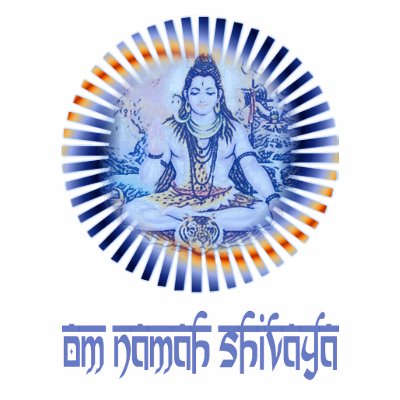 Om Namah Shivaya (light lettering) Tee Shirts by armaiti