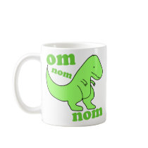 om nom nom dinosaur chompss mug