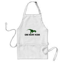 Om Nom Nom Dinosaur Rawr is Hungry aprons