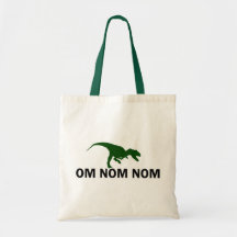 Om Nom Nom Dinosaur Rawr is Hungry Bags