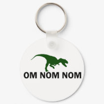 Om Nom Nom Dinosaur Rawr is Hungry keychains by EllesBaby Om Nom Nom Dinosaur Rawr is Hungry keychains