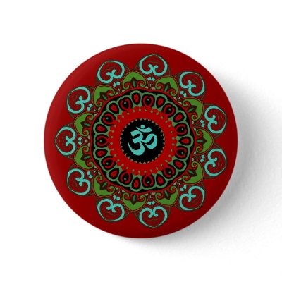 Om of Chaos Button by Jaenne