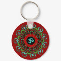 Om of Chaos Keychain by Jaenne Om of Chaos Keychain